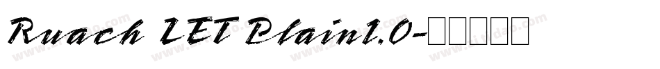 Ruach LET Plain1.0字体转换